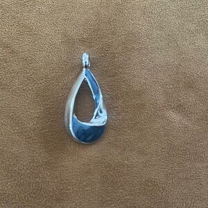 Elegant Lia Sophia Silver Teardrop Pendant